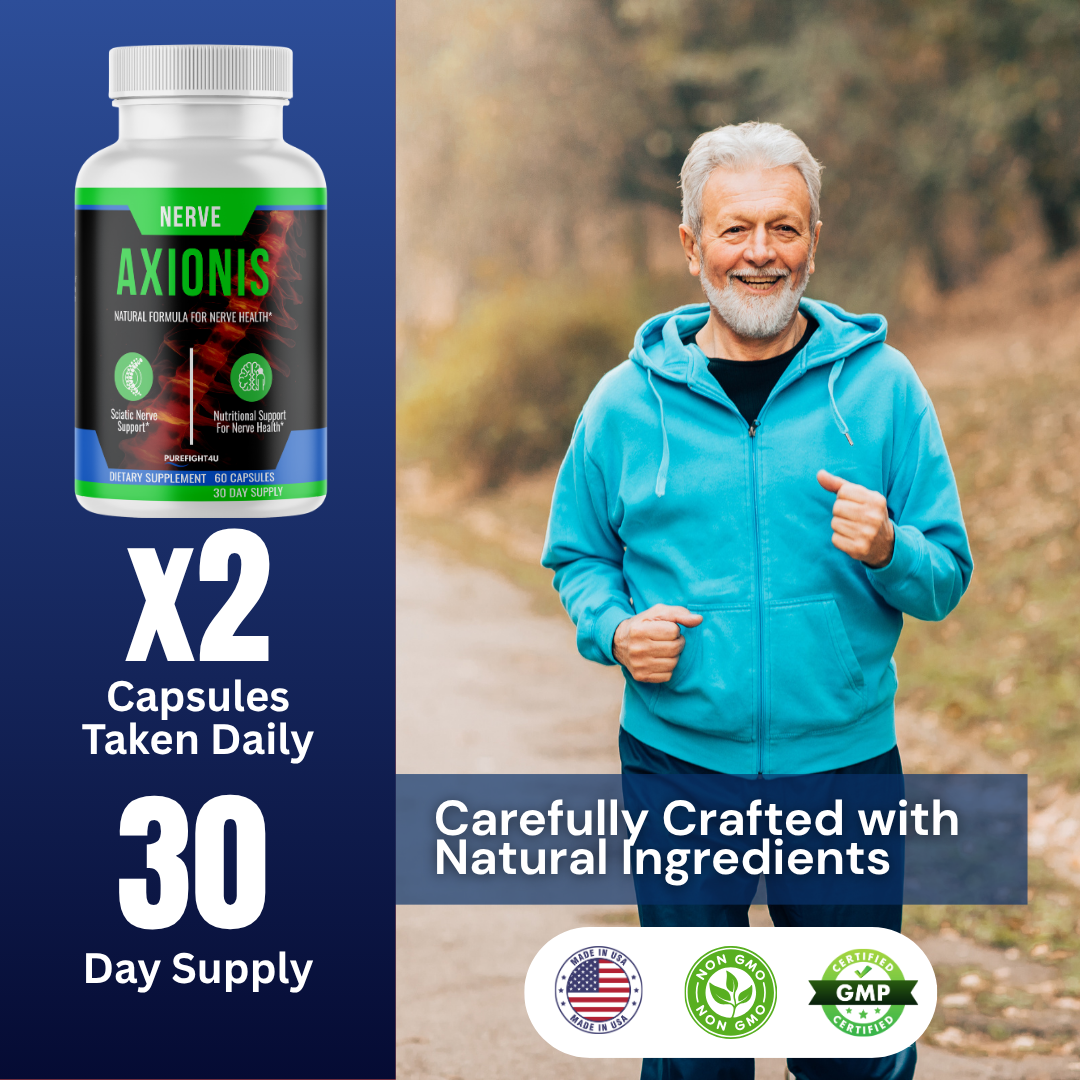 Axionis Advanced Nerve Support Formula Supplement | 60 Capsules