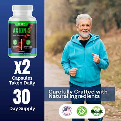 Axionis Advanced Nerve Support Formula Supplement | 60 Capsules