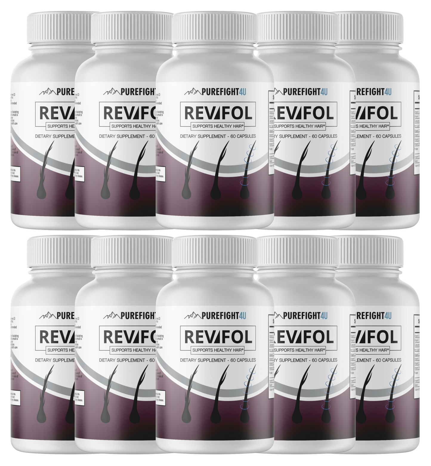 Revifol Hair Skin and Nails Supplement 10 Bottles 600 Capsules