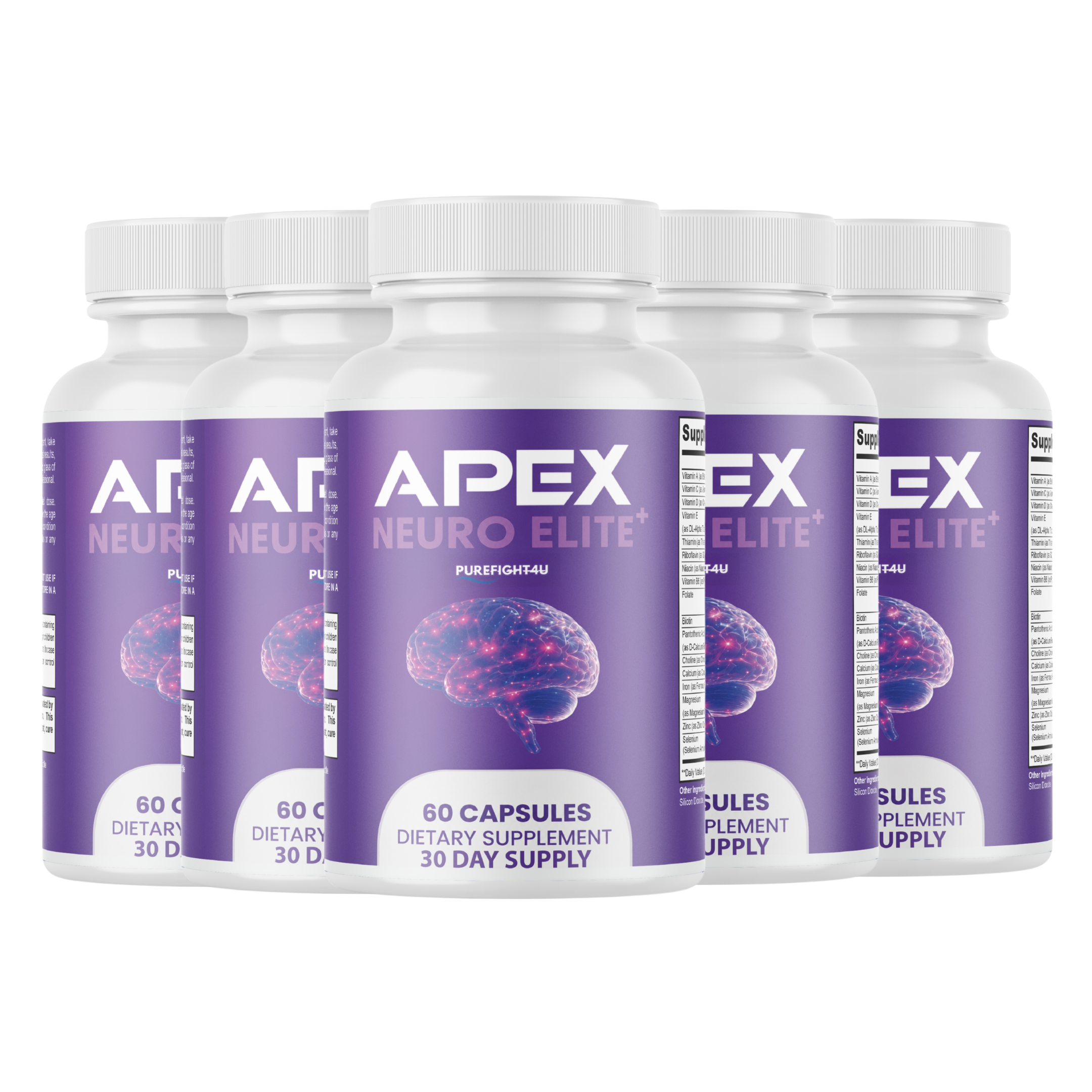 Apex Neuro Elite Focus & Clarity Support Supplement  | 60 Capsules