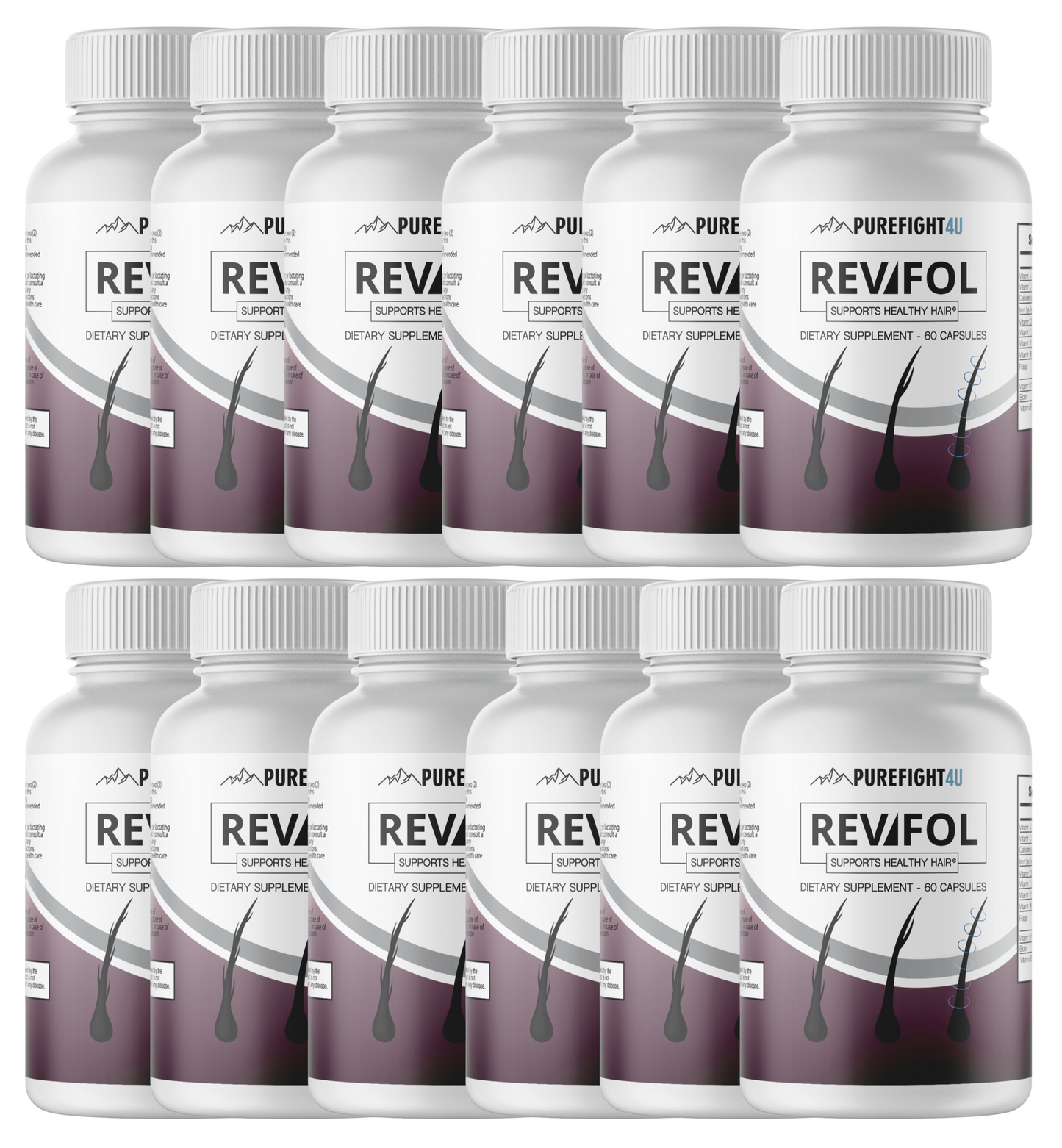 Revifol Hair Skin and Nails Supplement 12 Bottles 720 Capsules