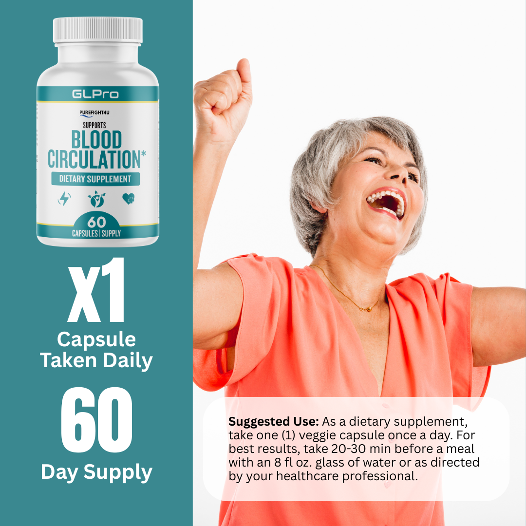 GLPro Capsules Blood Health Support Dietary Supplement - 60 Capsules