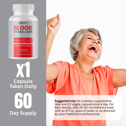 Blood Stabilizer for Healthy Blood Sugar Levels | 60 Capsules (1 Pack)