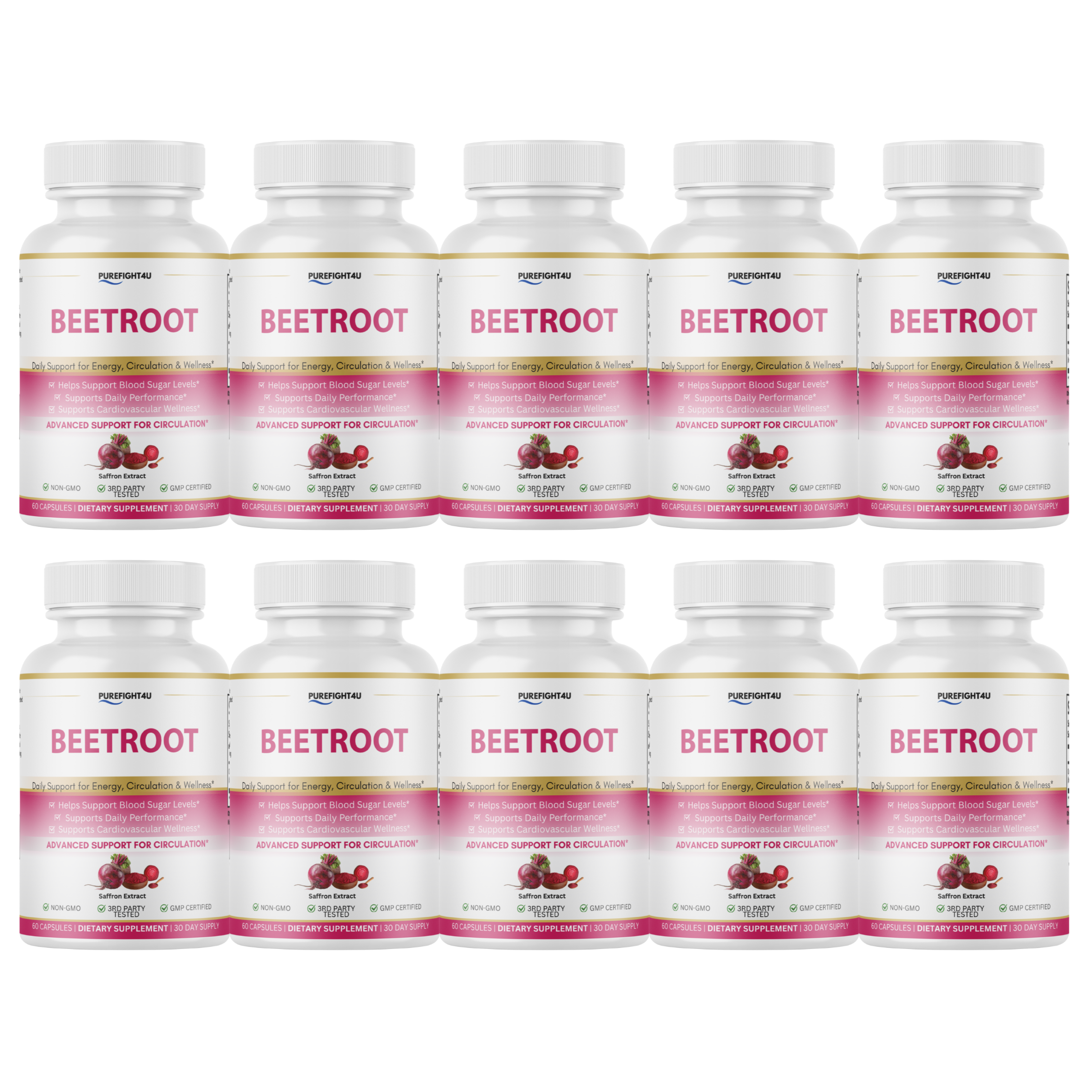 Beetroot, Circulation & Energy Wellness Support - 60 Capsules