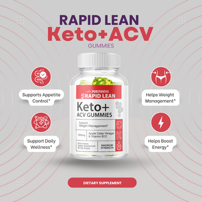 Keto+ ACV Rapid Lean Gummies-60 Gummies