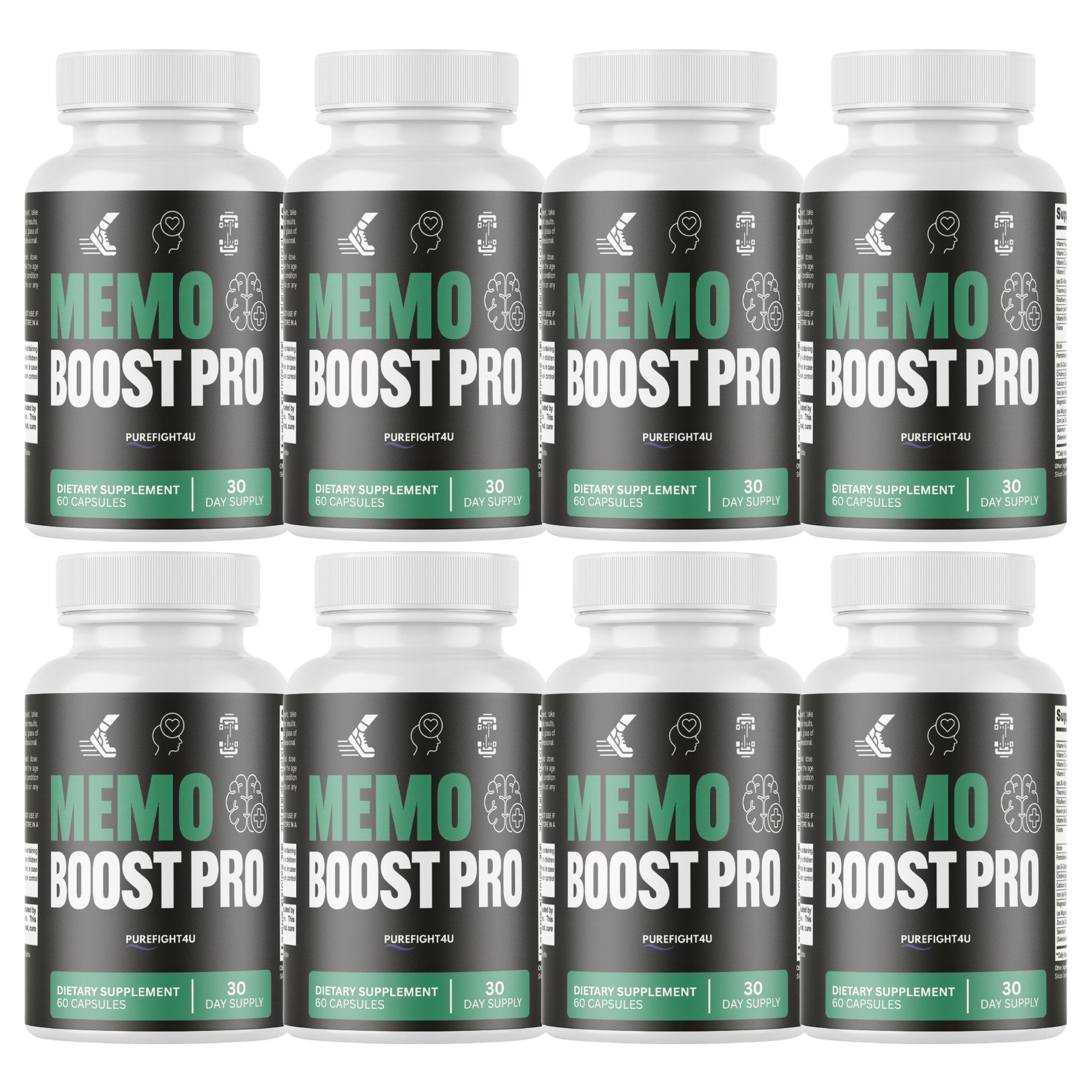 Memo Boost Pro Brain & Focus Memory Support Supplement | 60 Capsules