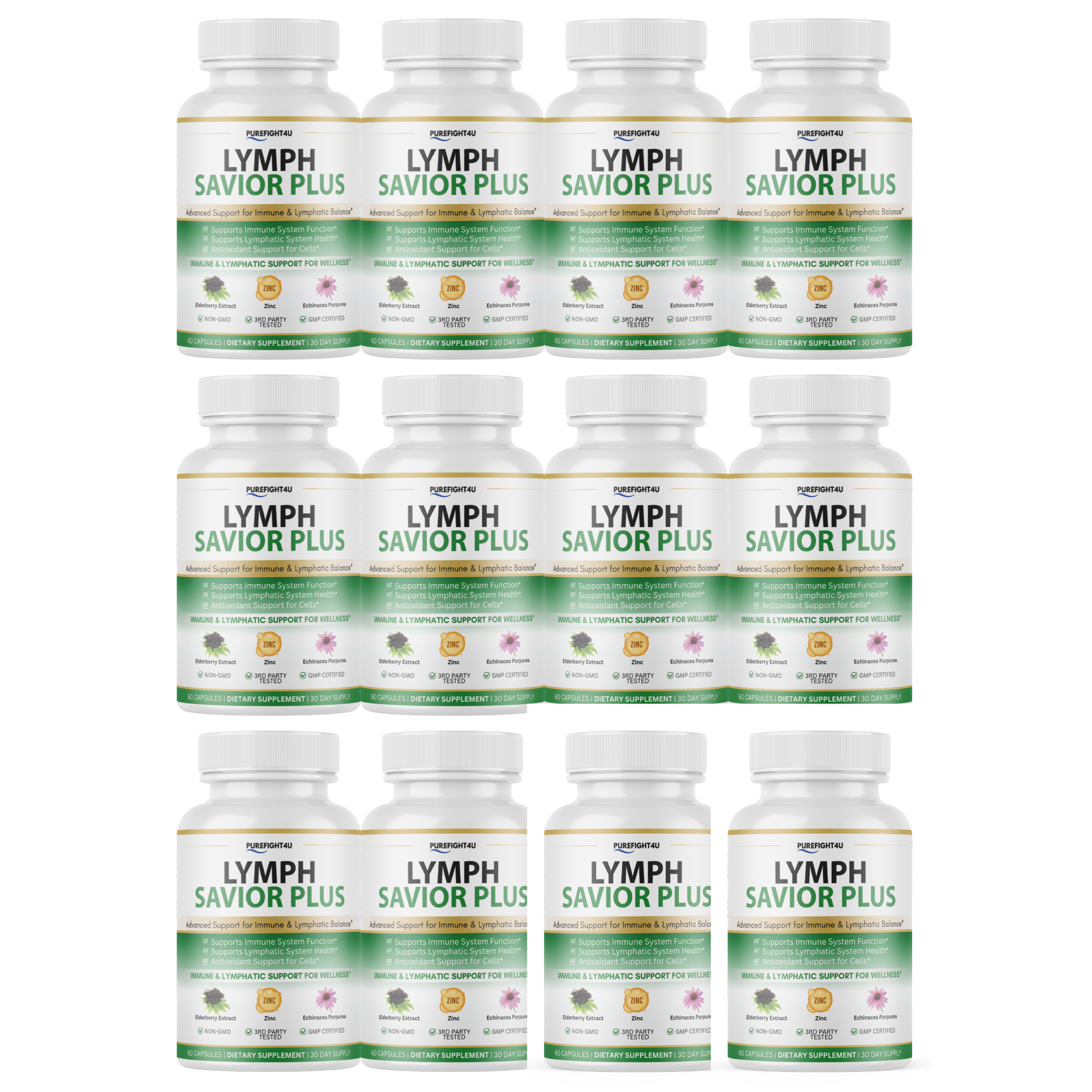 Lymph Savior Plus Immune & Lymphatic Support Supplement - 60 Capsules