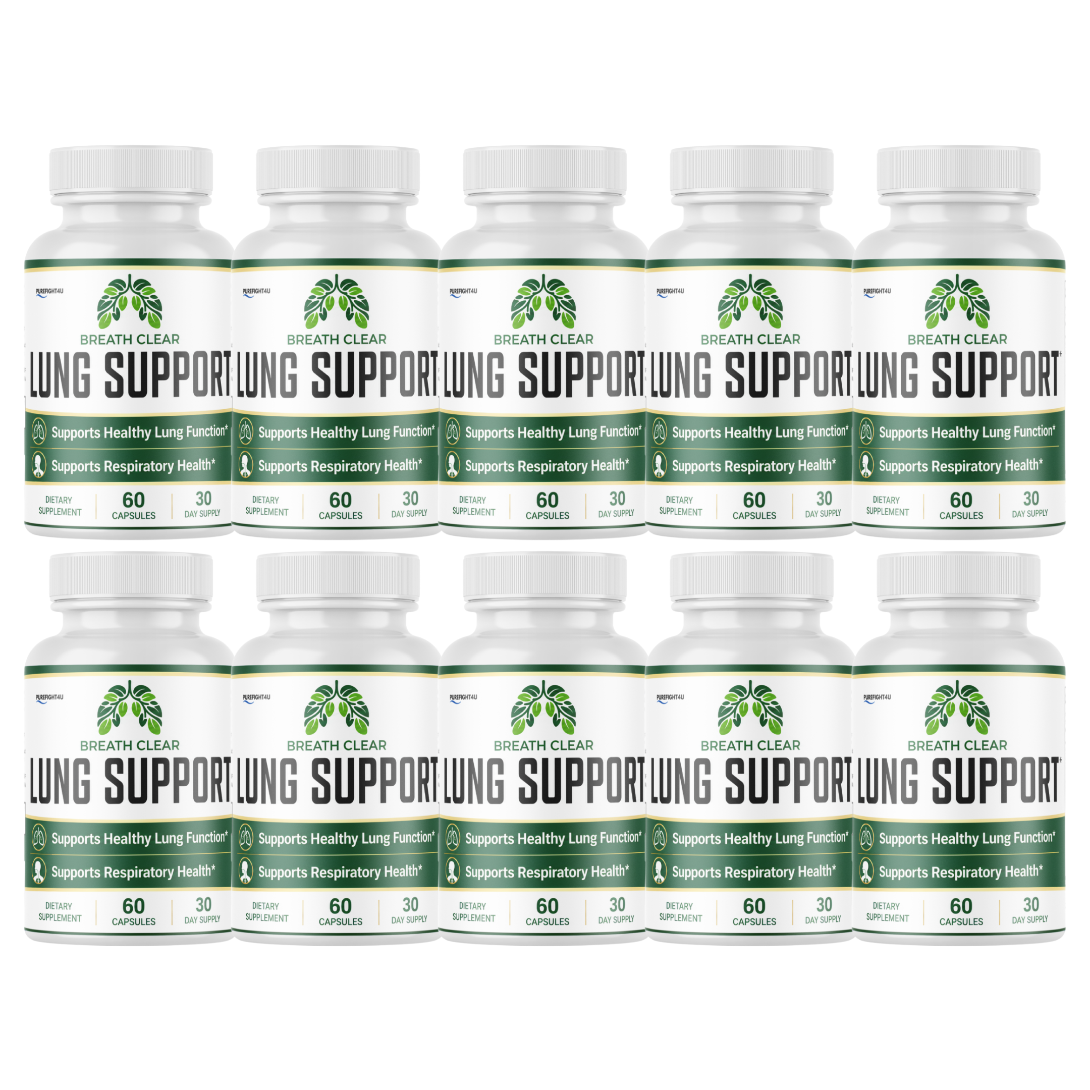 Breath Clear Lung Support Formula Dietary Supplement | 60 Capsules