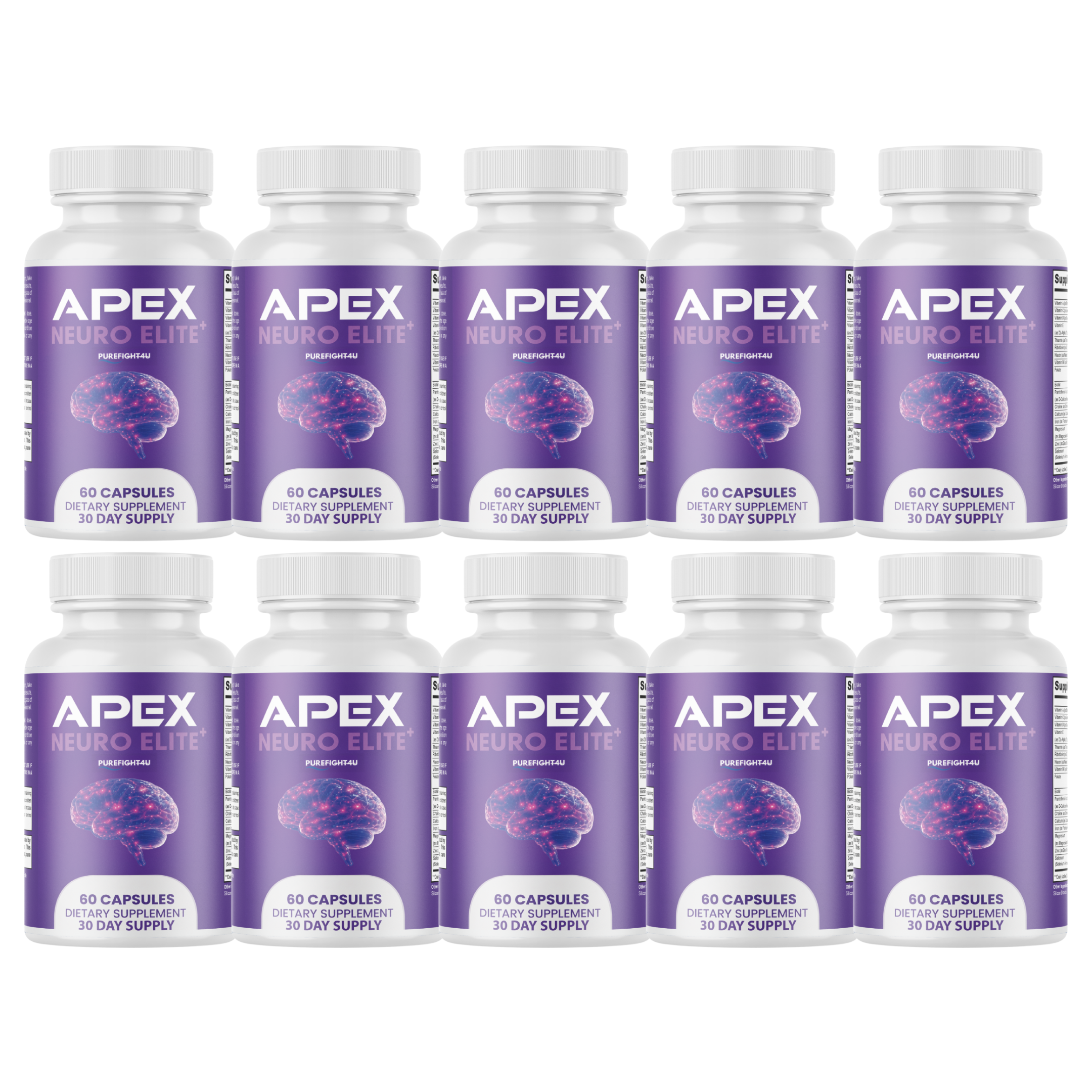 Apex Neuro Elite Focus & Clarity Support Supplement  | 60 Capsules
