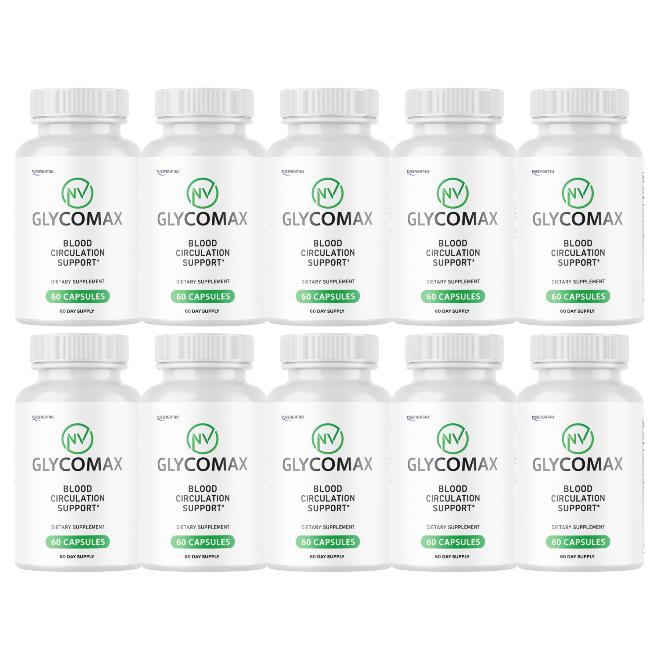 Glycomax - Blood Circulation Support Formula Supplement | 60 Capsules