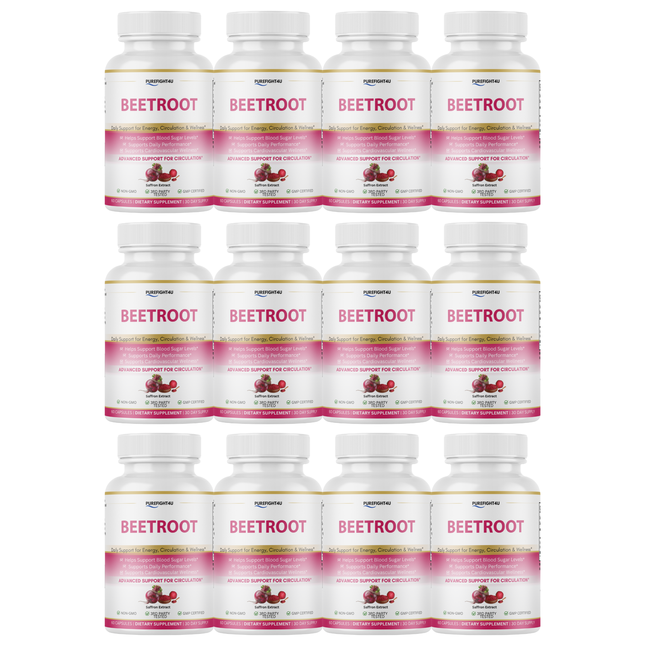 Beetroot, Circulation & Energy Wellness Support - 60 Capsules