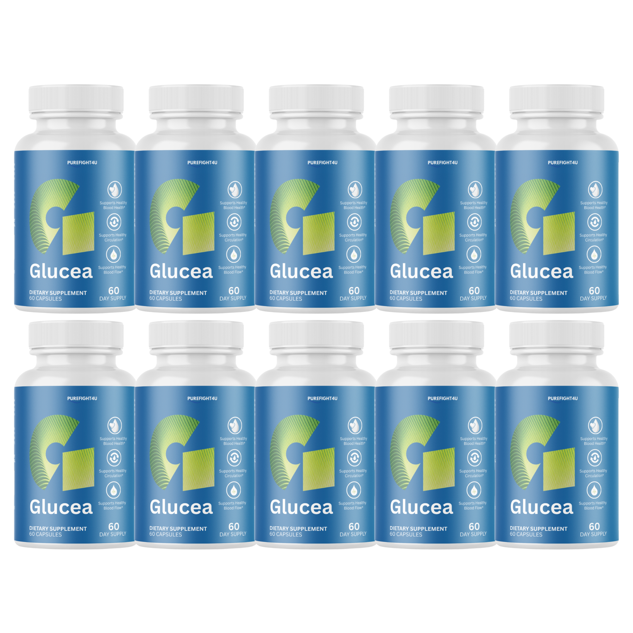 Glucea - Blood Balance Support Formula Supplement - 60 Capsules