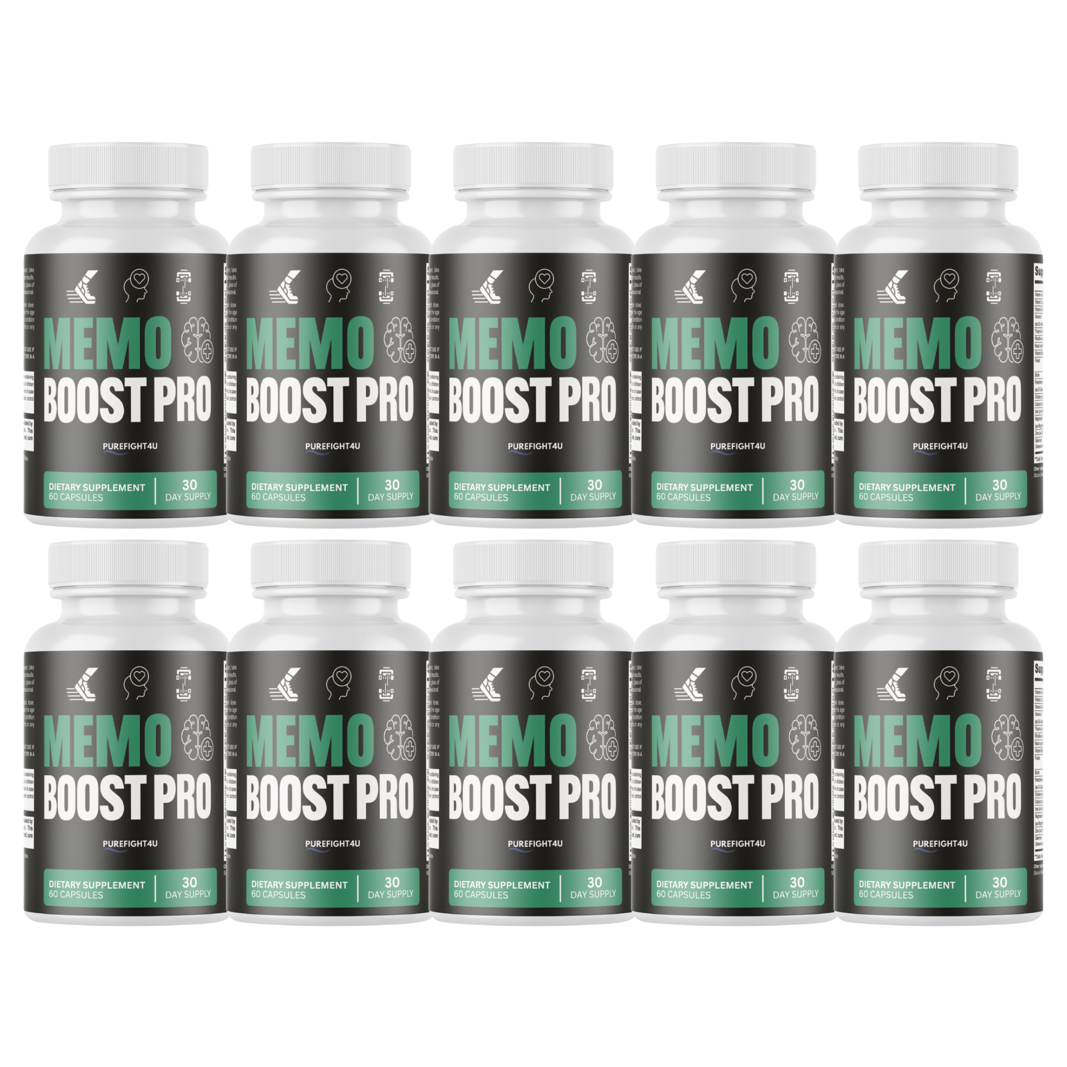 Memo Boost Pro Brain & Focus Memory Support Supplement | 60 Capsules