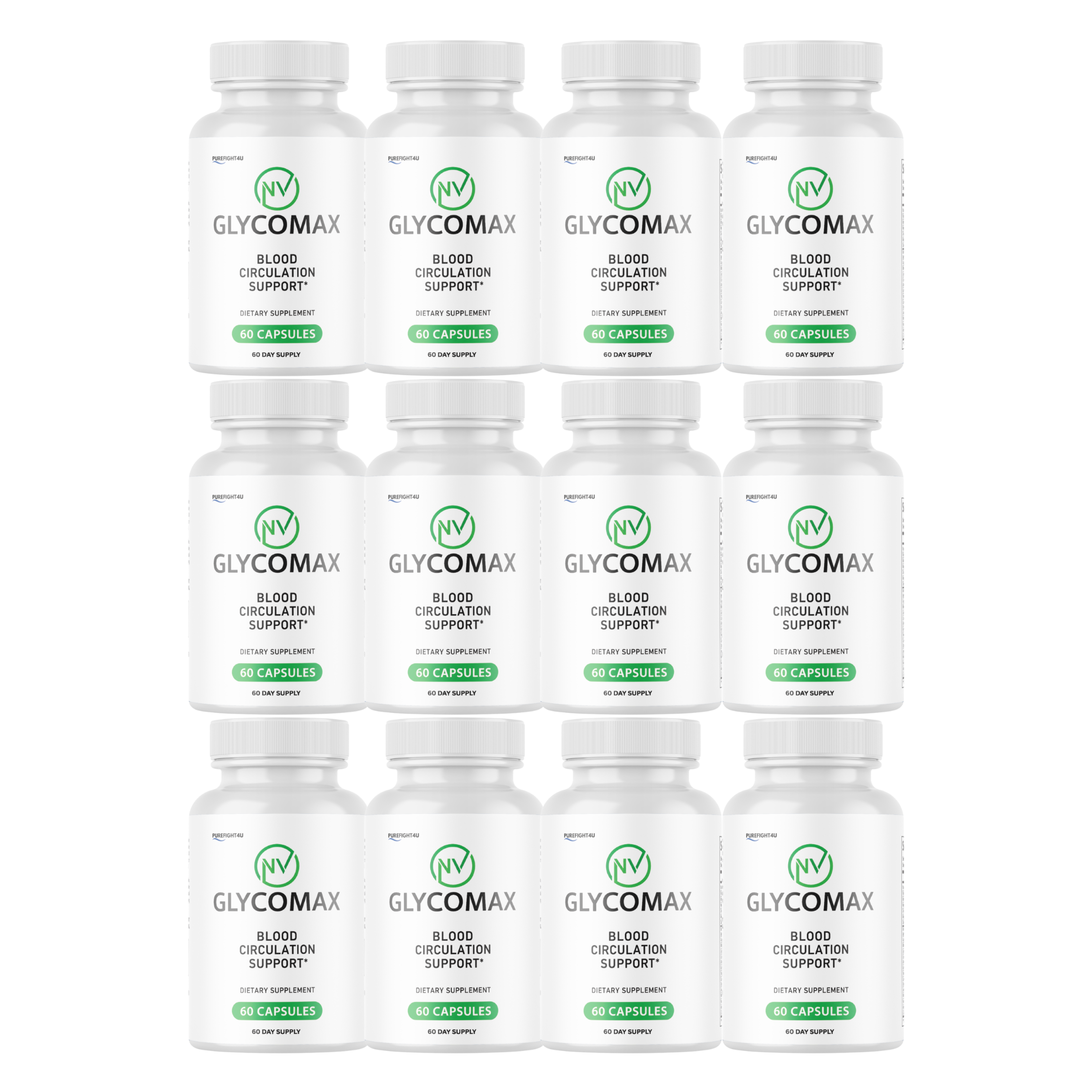 Glycomax - Blood Circulation Support Formula Supplement | 60 Capsules