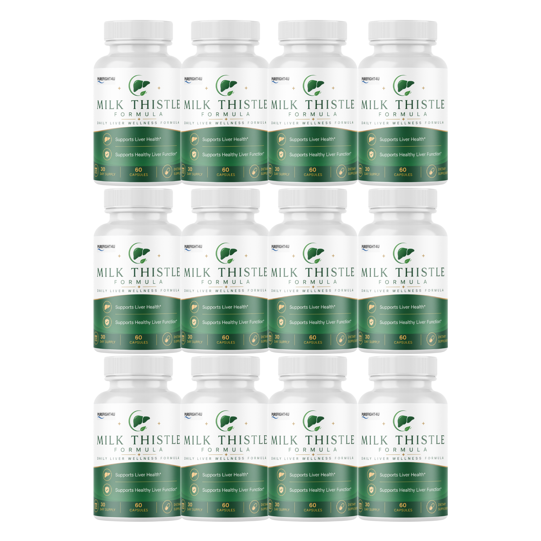 Milk Thistle, Daily Liver Wellness Support Supplement | 60 Capsules