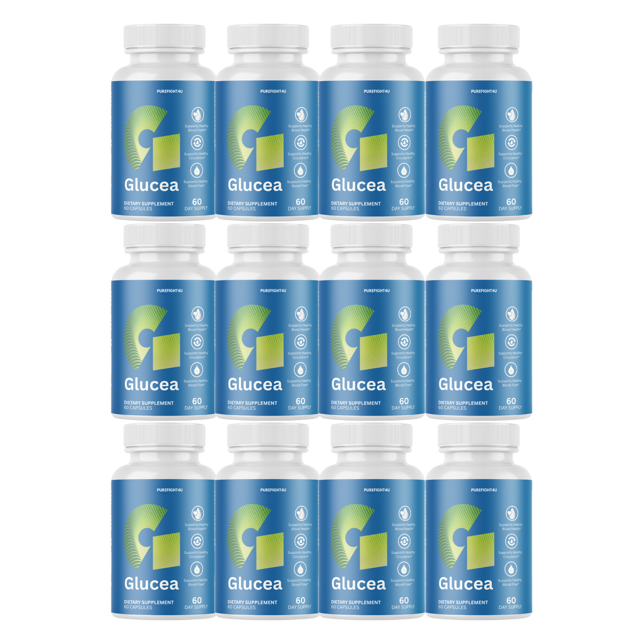 Glucea - Blood Balance Support Formula Supplement - 60 Capsules