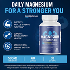 Magnesium Complex Daily Wellness Support Supplement - 60 Capsules