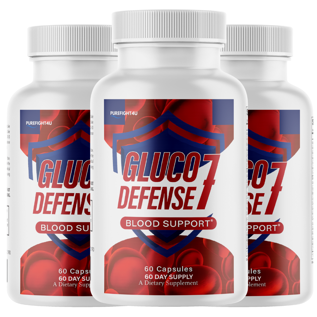 Gluco Defense 7 Natural Blend Glycogen Supplement - 3 Bottles 180 Capsules