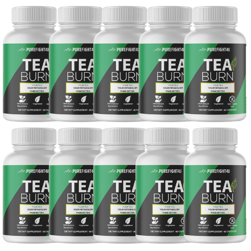 Tea Burn Dietary Supplement 10 Bottles 600 Capsules