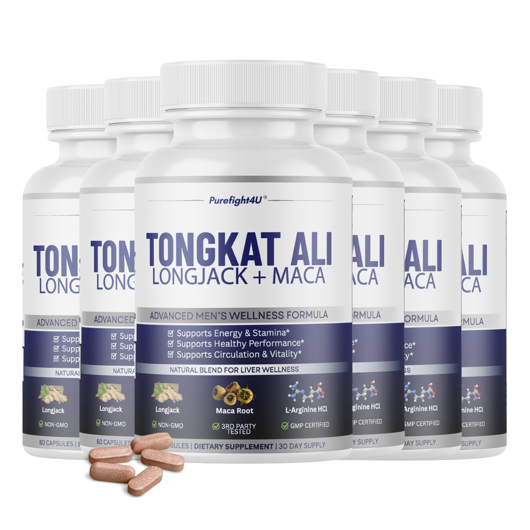 Tongkat Ali Longjack +Maca Advanced Male Performance Supplement to Boost Stamina - 60 Capsules