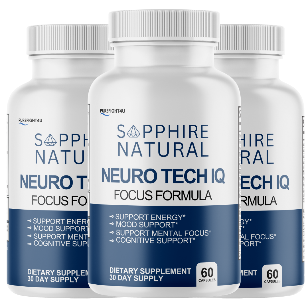 NeuroTech IQ Cognitive Formula Supplement - 3 Bottles 180 Capsules