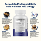 Male Tablets Daily Wellness Support for Energy & Vitality Supplement- 10 Bottles