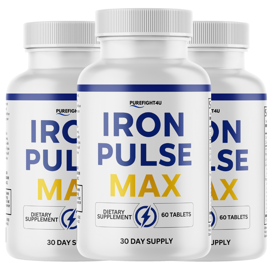 Iron Plus Max Performance Supplement for Energy and Confidence | 3 Bottles 180 Tablets
