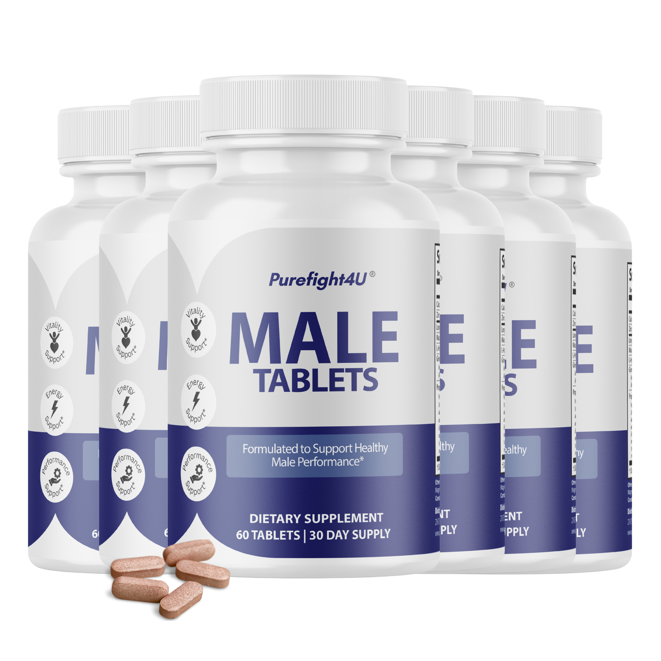 Male Tablets Daily Wellness Support for Energy & Vitality Supplement- 60 Tablets