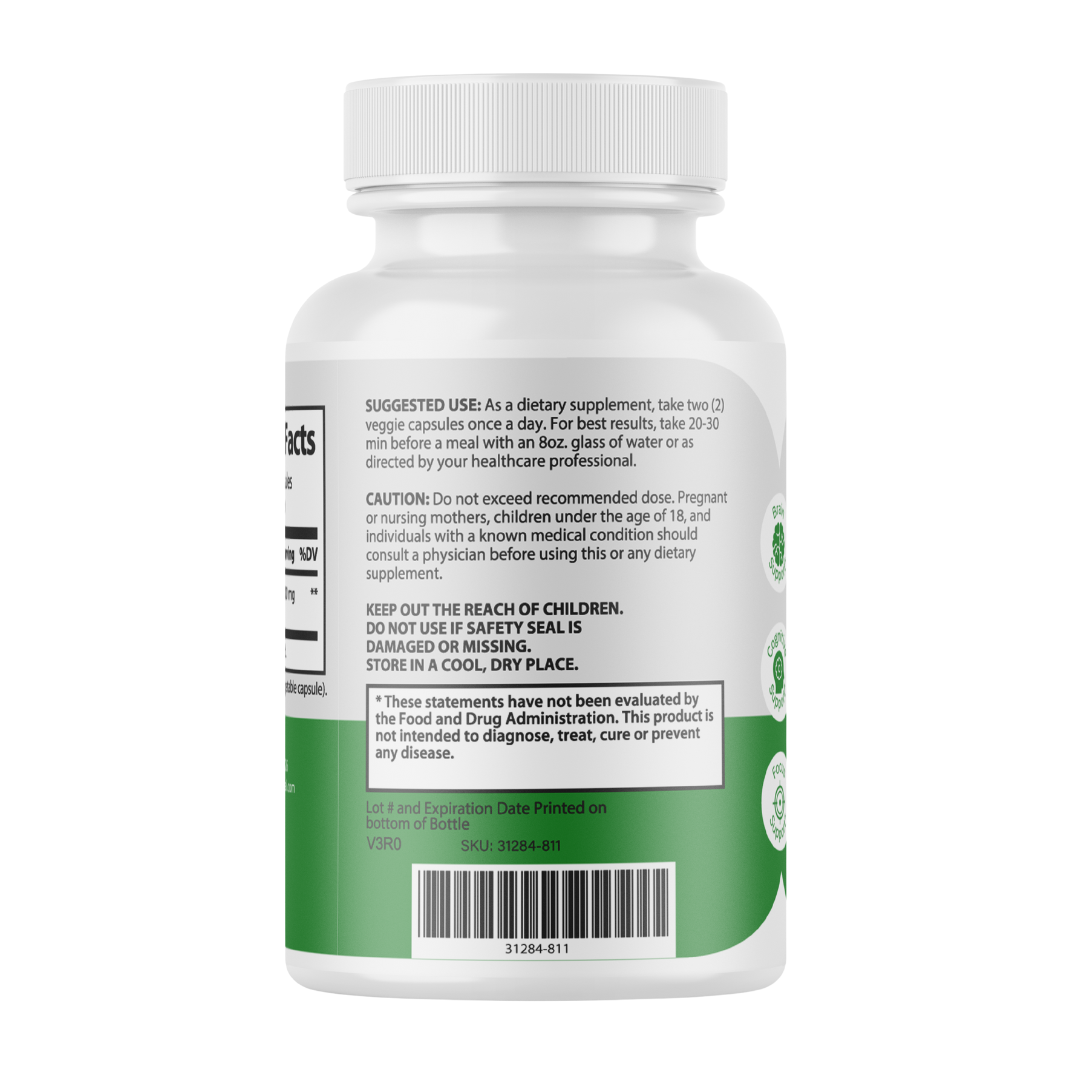 Moringa Capsules 100% Pure, Supports Overall Wellness Supplement - 60 Capsules