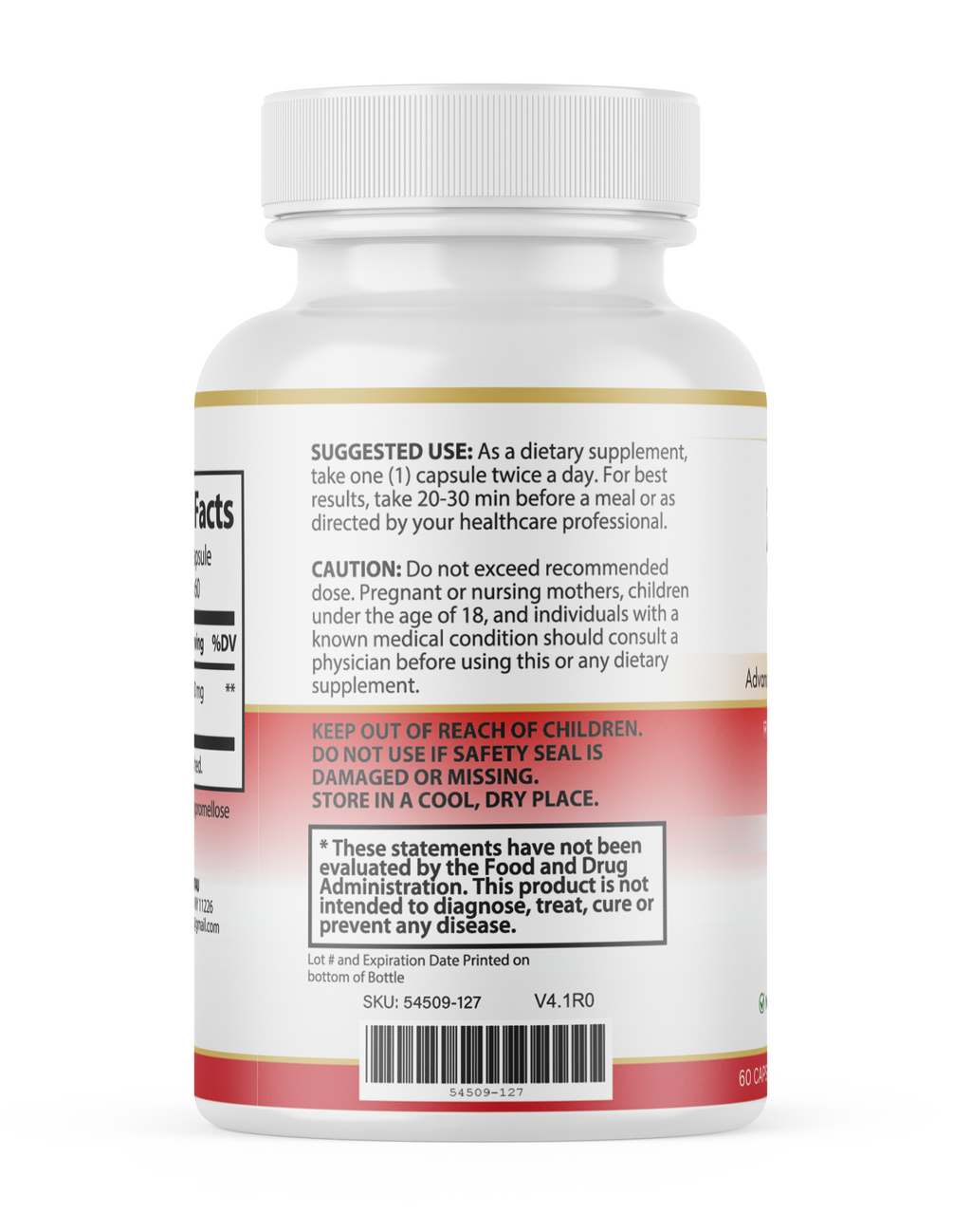 Saffron Extract Mood Support Calm Emotional Wellness - 60 Capsules