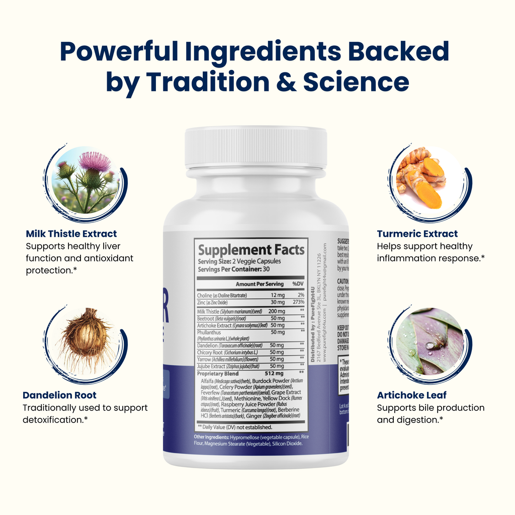Liver Cleanse Advanced Liver Health Wellness Support Formula Supplement - 12 Bottles