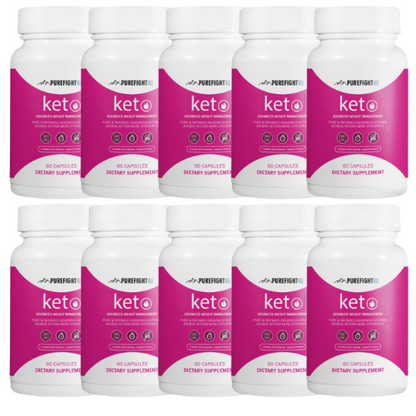Keto Advanced Weight Management Formula - 10 Bottles 600 Capsules