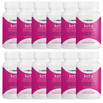 Keto Advanced Weight Management Formula - 12 Bottles 720 Capsules