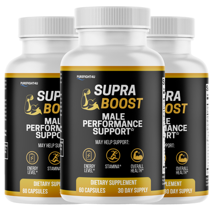 Supra Boost Male Advanced Support for Maximum Support and Performance - 3 Bottles 180 Tablets