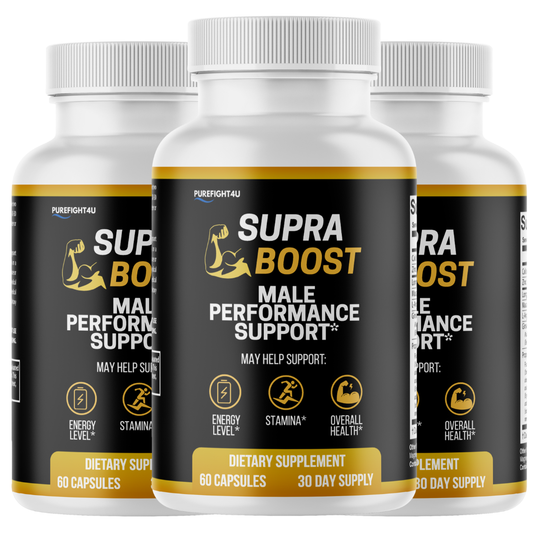 Supra Boost Male Advanced Support for Maximum Support and Performance - 3 Bottles 180 Tablets