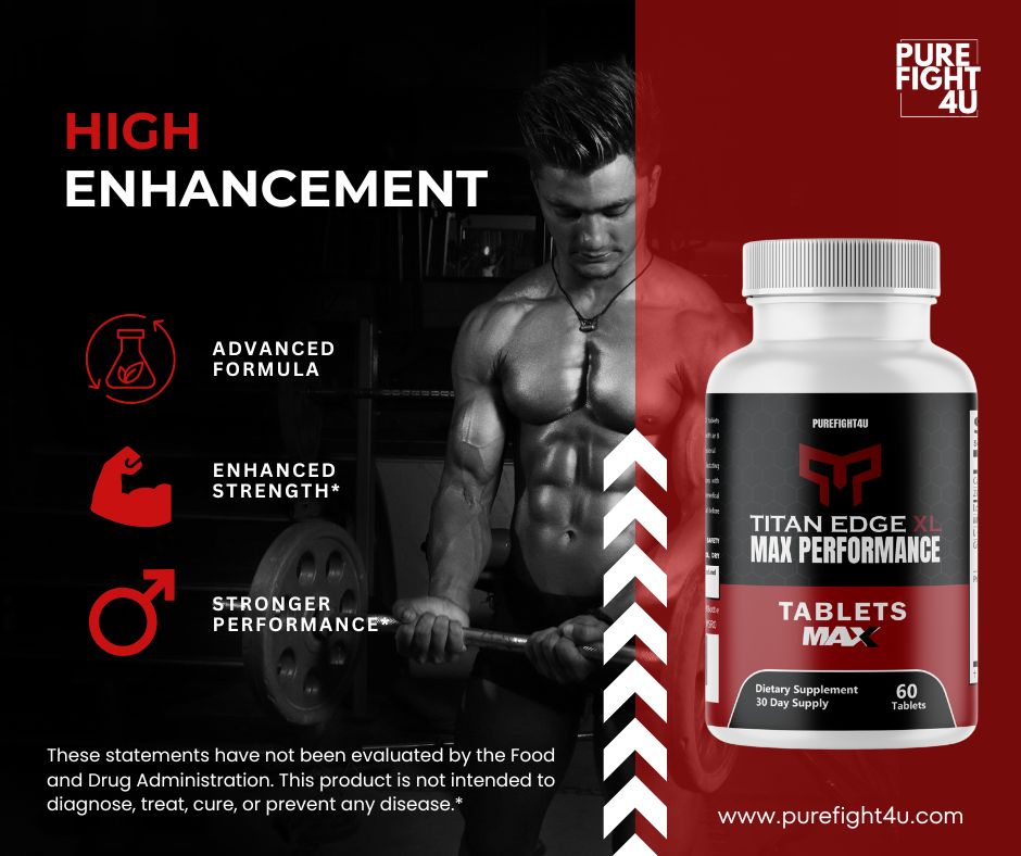 Titan Edge XL Male Max Performance Maximum Strength Supplement - 60 Capsules