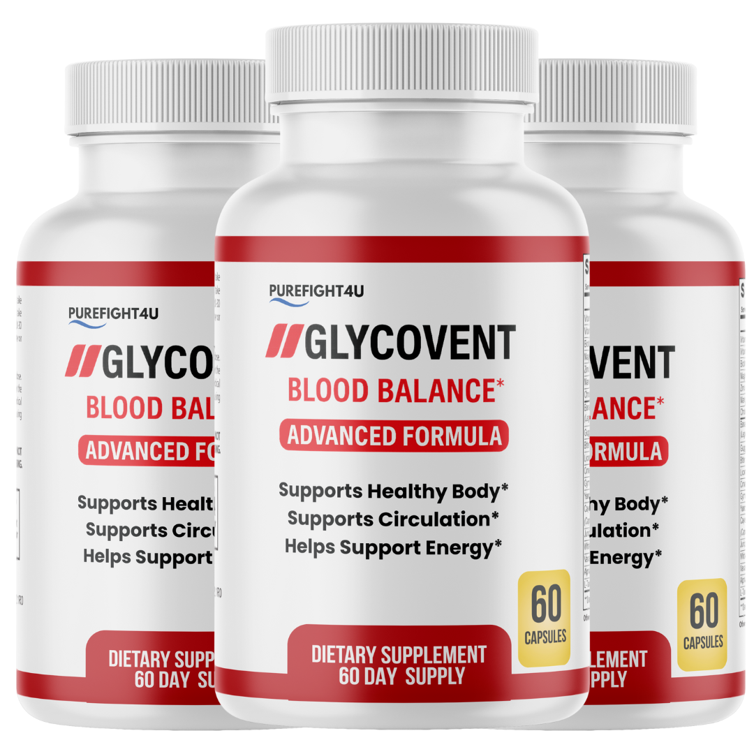 GlycoVent Blood Sugar Support Supplement 3 Bottles 180 Capsules