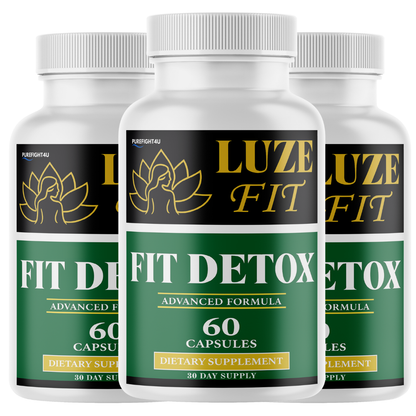 Luze Fit Detox Formula for Weight Loss Supplement | 3 Bottles 180 Capsules