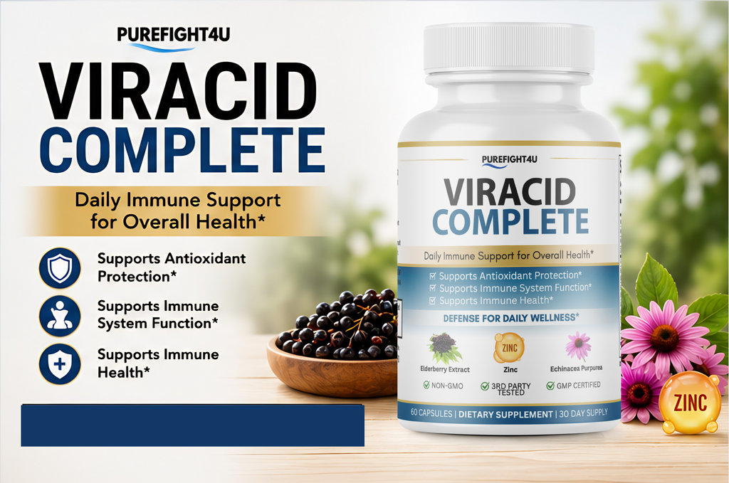 Viracid Complete Daily Immune Support for Overall Health - 60 Capsules