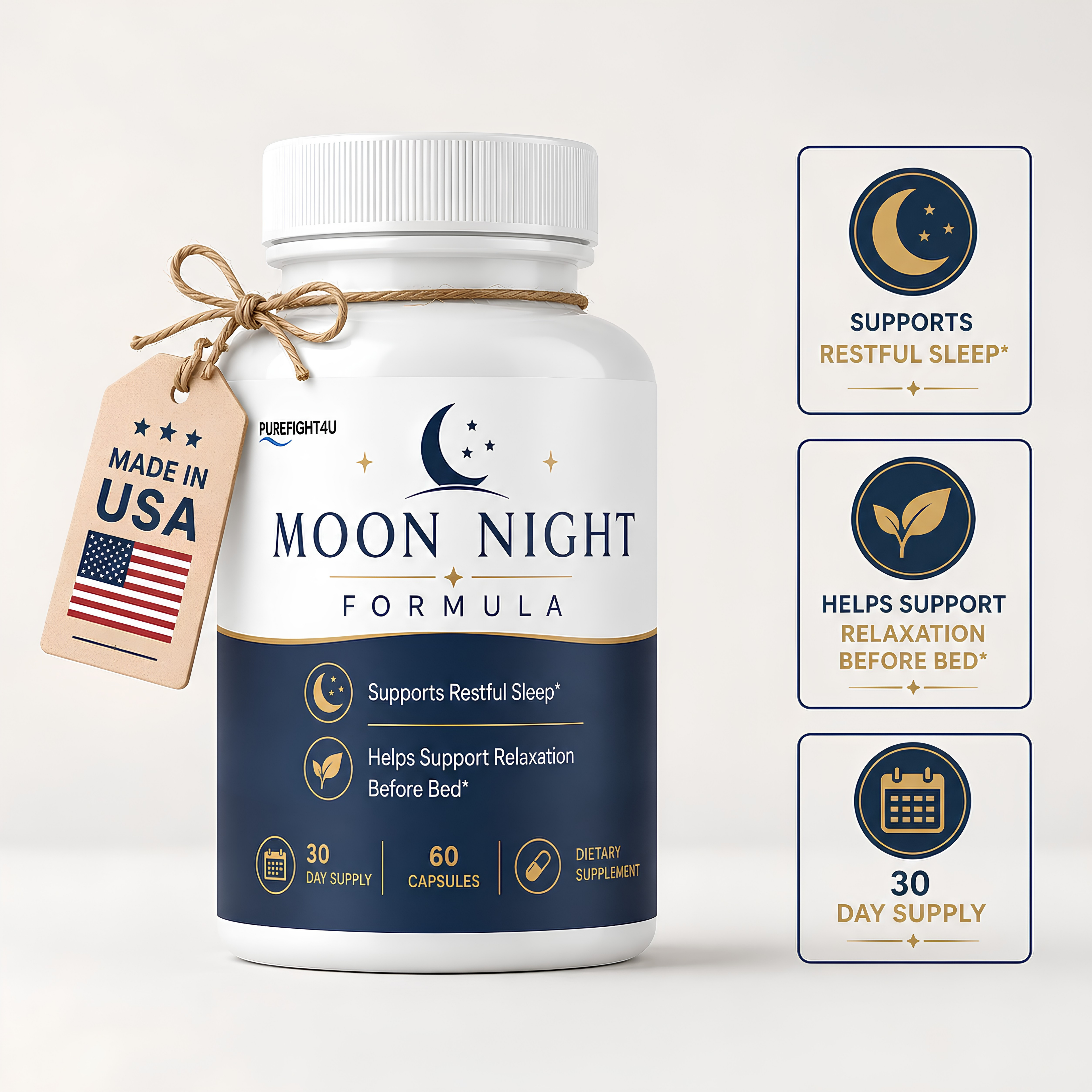 Moon Night Formula Supports Relaxation & Restful Sleep | 60 Capsules