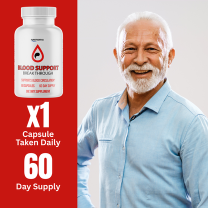 Break Through Blood Health Support Supplement - BreakThrough - 60 Capsules
