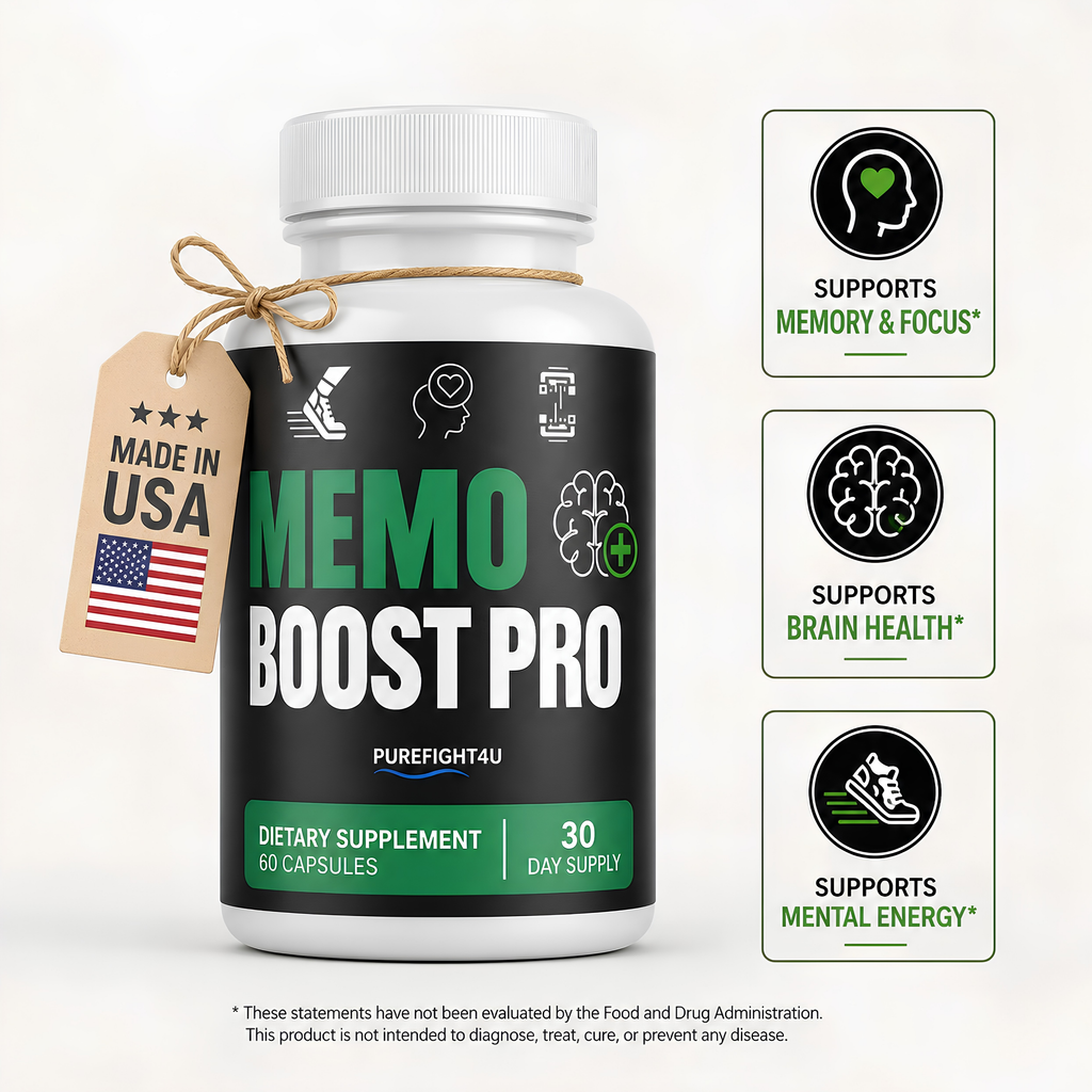 Memo Boost Pro Brain & Focus Memory Support Supplement | 60 Capsules