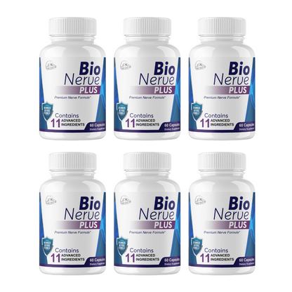 Bio Nerve Plus Premium Nerve Formula - 6 Bottles - 360 Capsules