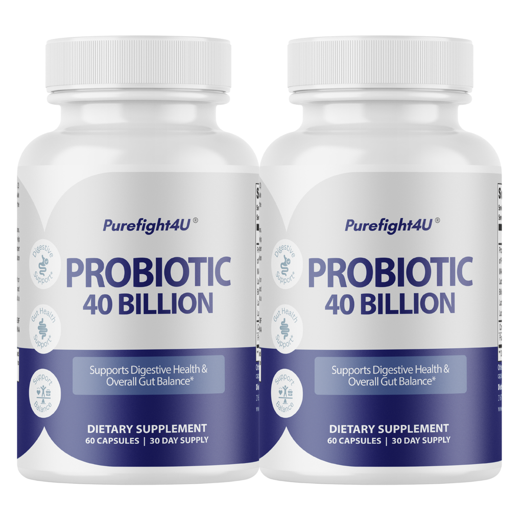 Probiotic 40 Billion CFU for Digestive and Gut Health Balance - 2 Bottles
