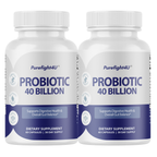 Probiotic 40 Billion CFU for Digestive and Gut Health Balance - 2 Bottles