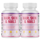 Purefight4u Hair, Skin & Nails Supports Healthy Hair Growth wBiotin - 2 Bottles