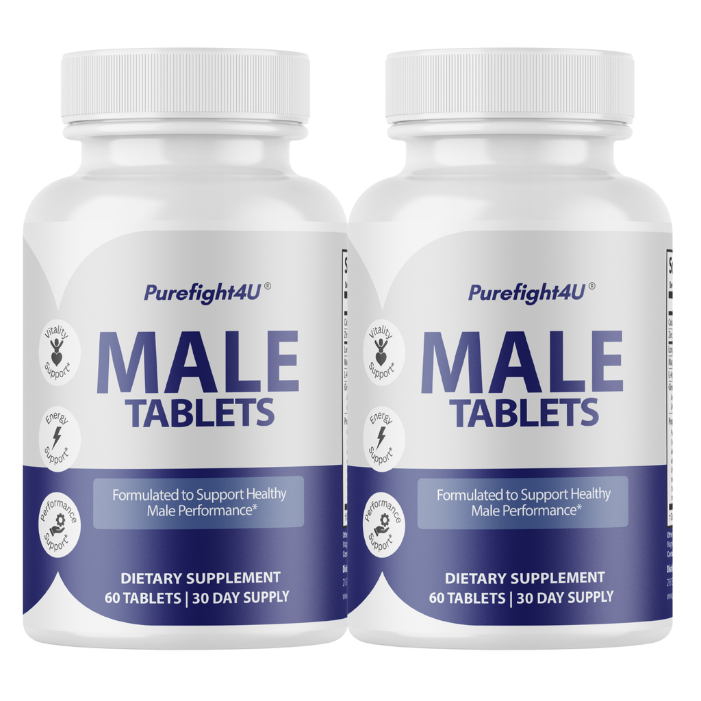 Male Tablets Daily Wellness Support for Energy & Vitality Supplement- 2 Bottles