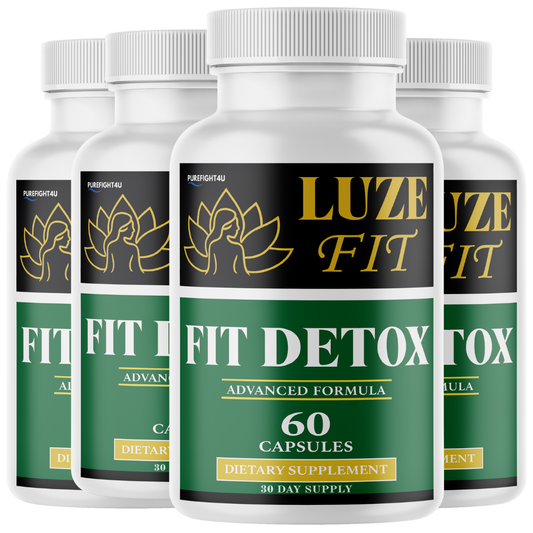 Luze Fit Detox Formula for Weight Loss Supplement | 4 Bottles 240 Capsules
