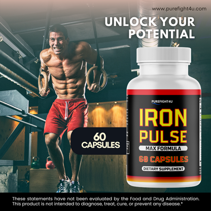 Iron Pulse Male Performance Formula Maximum Strength Supplement- 60 Tablets