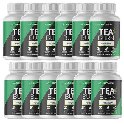 Tea Burn Dietary Supplement 12 Bottles 720 Capsules